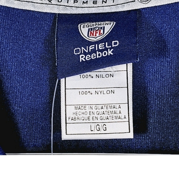 NWT Reebok Onfield Indianapolis Colts Peyton Manning #18 Mens Large Jersey Blue - Picture 5 of 8